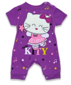 Βρεφικό Φορμάκι Κοντομάνικο με Σχέδιο 3D Ήρωα Κινουμένων Σχεδίων - Μοβ (65705)