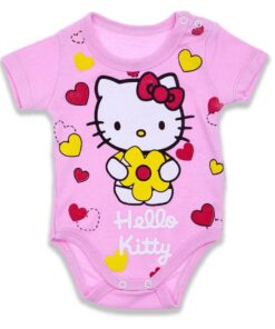 Βρεφικό Κορμάκι Κοντομάνικο με Ήρωα Κινουμένων Σχεδίων - Ροζ (65845)