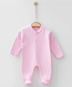 Φορμάκι Βρεφικό Μονόχρωμο με Κλειστά Ποδαράκια - Ροζ (68542)
