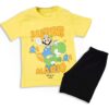 Παιδικό Σετ Μπλούζα και Σορτσάκι με Ήρωα Κινουμένων Σχεδίων - Κίτρινο (67361)