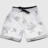 Παιδικό Μαγιό Σορτς με Σχέδιο Φοίνικες - Άσπρο
