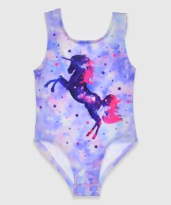 Μαγιό Ολόσωμο με Σχέδιο Μονόκερο