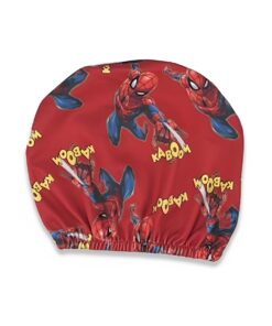 Μαγιό Σετ με Μποξεράκι, Μπλούζα και Σκουφάκι με Σχέδιο Υπερήρωα