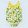 Mayoral Μαγιό Βρακάκι και Μπλουζάκι με Σχέδιο Λεμονάκια