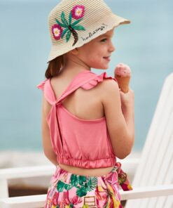 Mayoral Παιδικό Σετ Μπουστάκι με Σταυρωτό Δέσιμο και Σορτσάκι