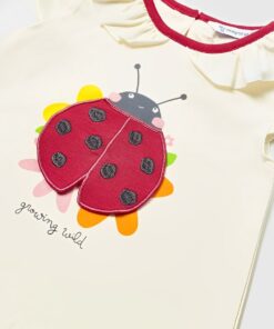 Mayoral Σετ Κοντομάνικη Μπλούζα και Κολάν Κάπρι με Σχέδιο Πασχαλίτσα