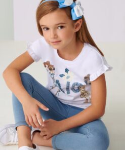 Mayoral Σετ Κοντομάνικη Μπλούζα και Παντελόνι Κολάν "Daisy"