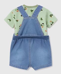 Mayoral Σετ Τζιν Σαλοπέτα και Κοντομάνικη Μπλούζα