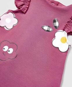 Mayoral Βρεφικό Φορεματάκι Αμάνικο με Βολάν - Μπορντό