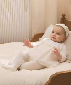 Mayoral Βρεφικό Καλσόν Μονοχρωμο Πουά - Άσπρο