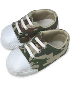 Παπουτσάκια Βρεφικά Αγκαλιάς με Κορδονάκια και Σχέδιο Παραλλαγής - 69962