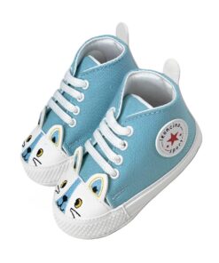 Παπουτσάκια Βρεφικά Αγκαλιάς με Σχέδιο Ζωάκι - Γαλάζια (70101)