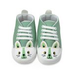 Παπουτσάκια Βρεφικά Αγκαλιάς με Σχέδιο Ζωάκι - Πράσινα (70121)