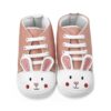 Παπουτσάκια Βρεφικά Αγκαλιάς με Σχέδιο Ζωάκι - Σομόν (70143)