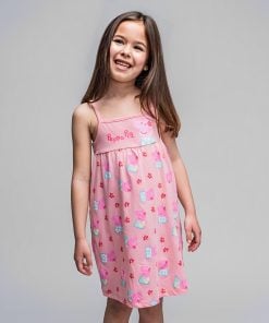 Peppa Pig Φόρεμα με Σχέδιο Πέππα το Γουρουνάκι - Ροζ