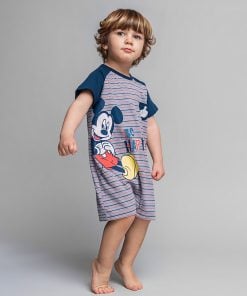 Disney Βρεφικό Φορμάκι Κοντομάνικο με Σχέδιο Μίκυ Μάους – Σκούρο Μπλε (71587)