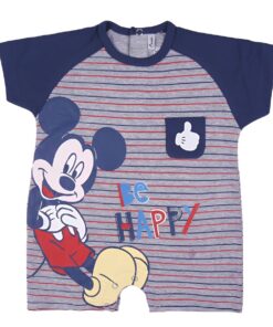 Disney Βρεφικό Φορμάκι Καλοκαιρινό με Σχέδιο Μίκυ Μάους - Σκούρο Μπλε (71587)