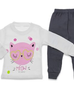 Σετ Μπλουζίτσα και Παντελονάκι "Meow" - (71677)