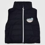 Παιδικό Μπουφανάκι Αμάνικο Καπιτονέ "Race Team" - Μαύρο