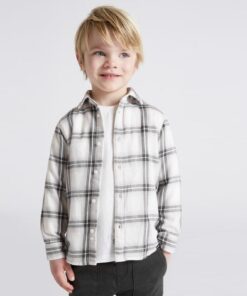 Mayoral Παιδικό Σετ Πουκάμισο Καρό και Παντελόνι Τζιν – Μαύρο