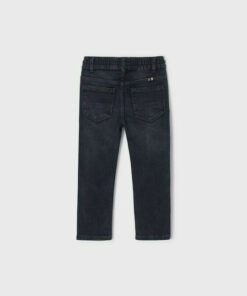 Mayoral Παιδικό Σετ Πουκάμισο Καρό και Παντελόνι Τζιν – Μαύρο