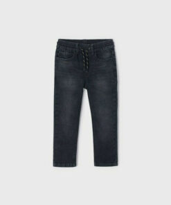 Mayoral Παιδικό Σετ Πουκάμισο Καρό και Παντελόνι Τζιν – Μαύρο