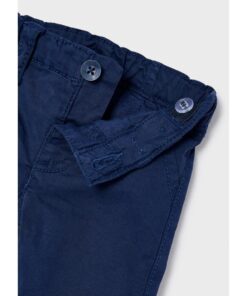 Mayoral Σετ Πουκάμισο Λινό και Παντελόνι Καμπαρντινέ με Τιράντες – Μπλε (72054)