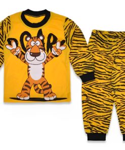 Παιδικό Σετ Μπλουζίτσα και Παντελονάκι με Σχέδιο Τιγράκι "Roar" - Κίτρινο (71790)
