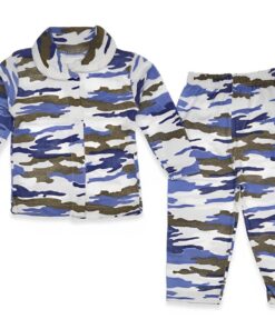 Βρεφικό Πιτζαμάκι με Μπλουζίτσα και Παντελονάκι σε Σχέδιο Παραλλαγής - (71834)