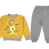 Βρεφικό Σετ Λεπτές Φόρμες, Μπλούζα και Παντελόνι με Σχέδιο - Κίτρινο (73002)