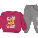 Βρεφικό Σετ Χοντρές Φόρμες Φούτερ, Μπλουζίτσα και Παντελόνι με Ήρωα Κινουμένων Σχεδίων - Φουξ (ΤΟΥ-72889)