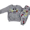 Βρεφικό Σετ Μπλουζα και Παντελόνι με Ήρωες Κινουμένων Σχεδίων - Γκρι (ΜΙΚ-73832)