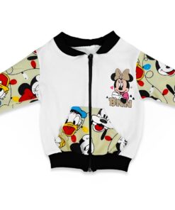 Βρεφικό Σετ Ζακετάκι και Παντελόνι με Ήρωες Κινουμένων Σχεδίων – Μπεζ (ΜΙΝ-73771)