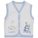 Βρεφικό Βαμβακερό Ζακετάκι Μακό Αμάνικο - Γαλάζιο (73356)