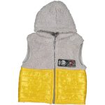 Ζακετάκι Αμάνικο Fleece με Κουκούλα - Γκρι (72686)