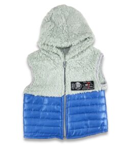 Ζακετάκι Αμάνικο Fleece με Κουκούλα - Πράσινο (72615)