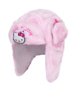 Σκουφάκι Χειμωνιάτικο Fleece με Σχέδιο "Hello Kitty" - Ροζ (74657)
