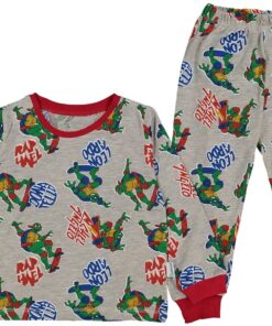 Βρεφικό Σετ Πιτζάμες Λεπτές Μπλούζα και Παντελόνι με Ήρωες Κινουμένων Σχεδίων - Γκρι (ΧΕΛ-75134)