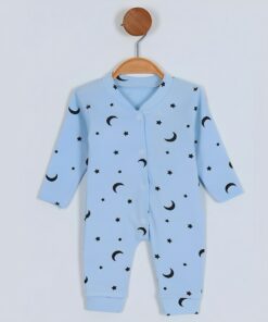 Φορμάκι Βρεφικό με Σχέδιο και Ανοιχτά Ποδαράκια – Μπλε (77080)