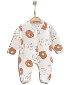 Φορμάκι Βρεφικό με Σχέδιο και Κλειστά Ποδαράκια – Καφέ (76939)