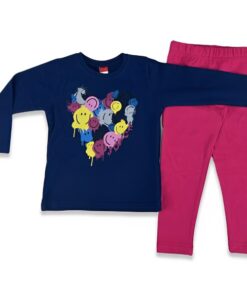 Joyce Παιδικό Σετ Φόρμες Λεπτές Μπλούζα και Παντελόνι Κολάν  - Φουξ (2361147)