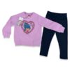 Joyce Παιδικό Σετ Φόρμες Χοντρές Μπλούζα και Παντελόνι Κολάν  - Λιλά (2361108)