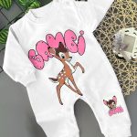 Βρεφικό Φορμάκι με Σχέδιο Ήρωα Κινουμένων Σχεδίων - Άσπρο (ΜΠΑΜ-77246)