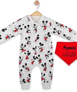 Φορμάκι Βρεφικό και Σαλιάρα με Ήρωα Κινουμένων Σχεδίων – Άσπρο (ΜΙΚ-77340)