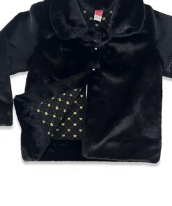 Joyce Παιδικό Γούνινο Παλτό Κοντό - Μαύρο (2261920)