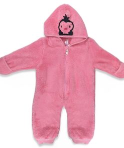 Joyce Βρεφικό Φορμάκι Fleece με Κουκούλα – Ροζ 2371302 (78164)