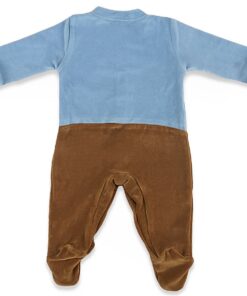 Joyce Βρεφικό Φορμάκι Βελουτέ με Σχέδιο – Σιέλ 2372207 (78141)