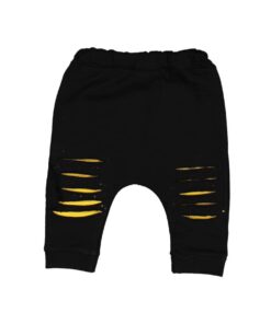 Παντελόνι Βρεφικό με Σχέδιο Σκίσιμο - Μαύρο (77529)