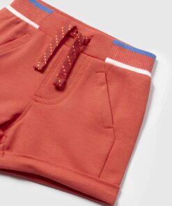 Mayoral Σετ Κοντομάνικη Μπλούζα και Σορτσάκι με Σχέδιο Λιονταράκι – Κεραμιδί