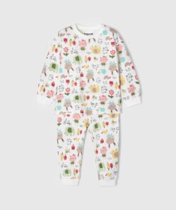 Mayoral Βρεφική Πιτζάμα με Σχέδιο Ζωάκια - Άσπρη (12-02719-097)
